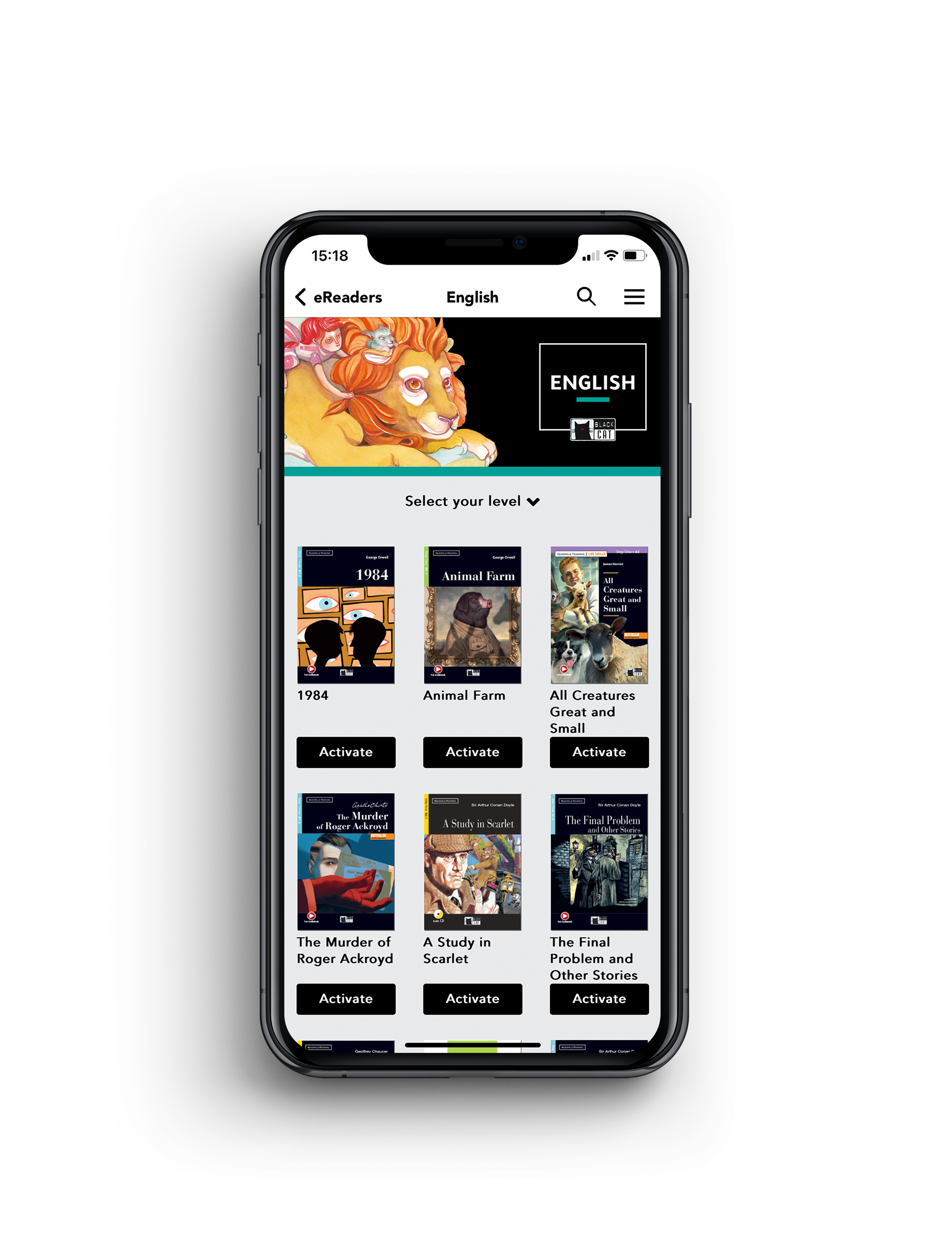 eReaders App Mockup